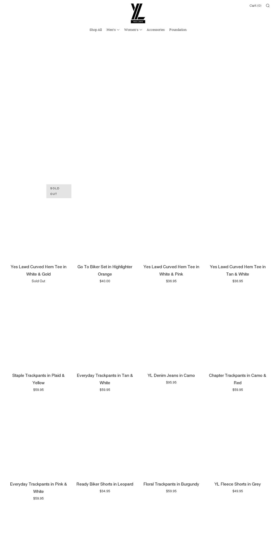yes-lawd.com shopify website screenshot