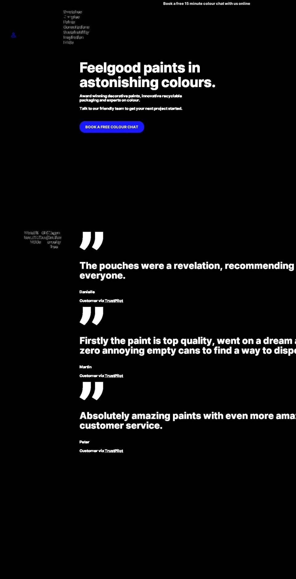 yescolours.com shopify website screenshot