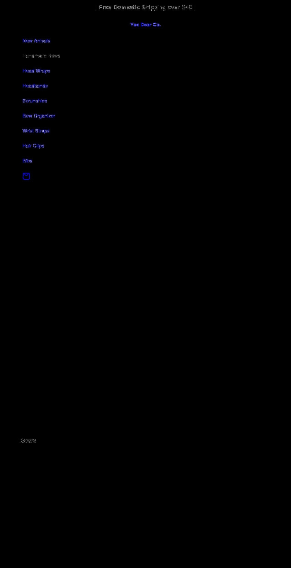 yesdearco.com shopify website screenshot