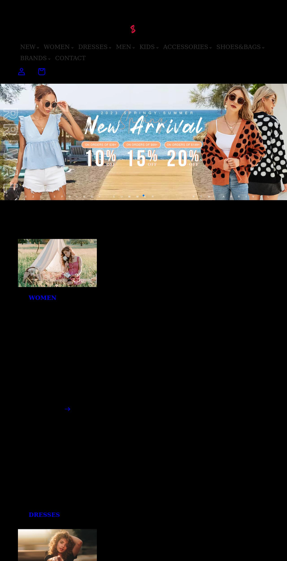 yesfashion.com shopify website screenshot