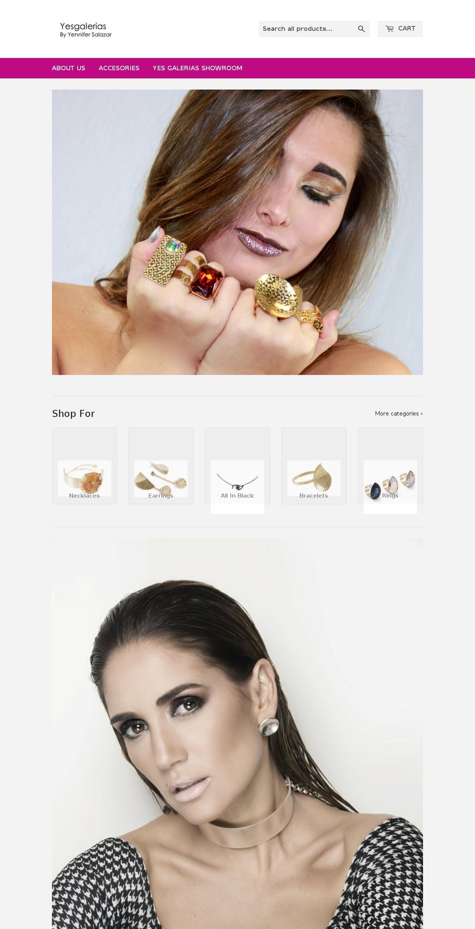 yesgalerias.com — Shopify storefront screenshot