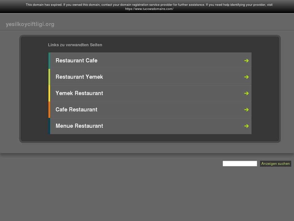 yesilkoyciftligi.org shopify website screenshot