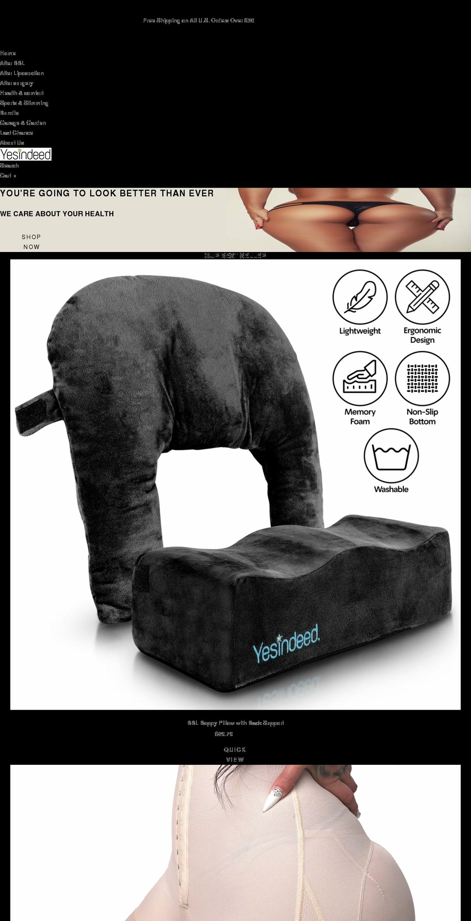 yesindeed.shop shopify website screenshot