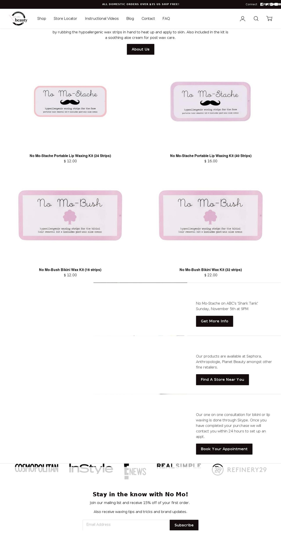 yesmobeauty.com shopify website screenshot