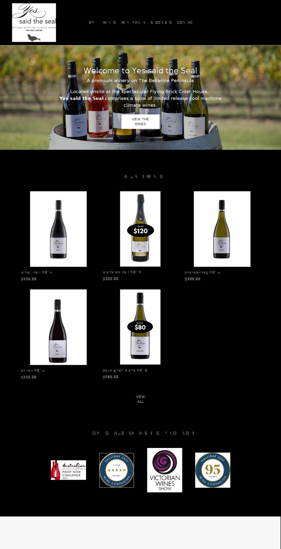 yessaidtheseal.com.au shopify website screenshot