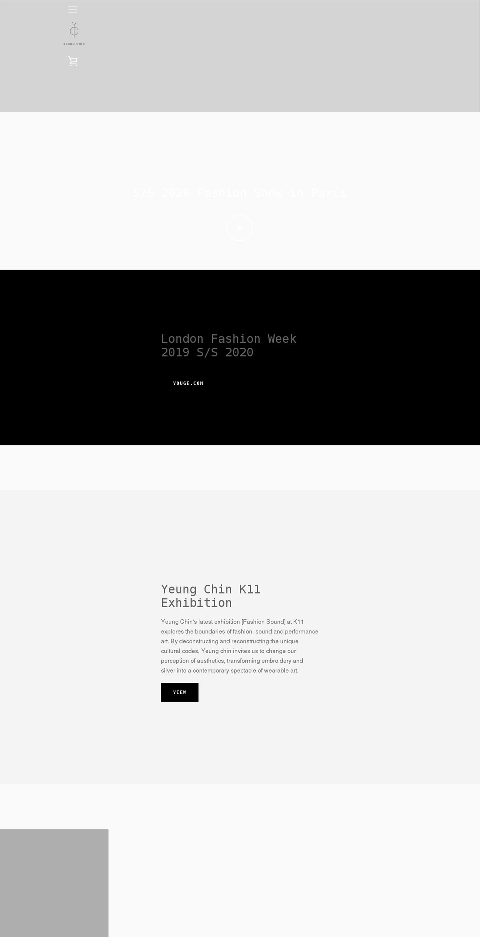 yeungchin.com shopify website screenshot