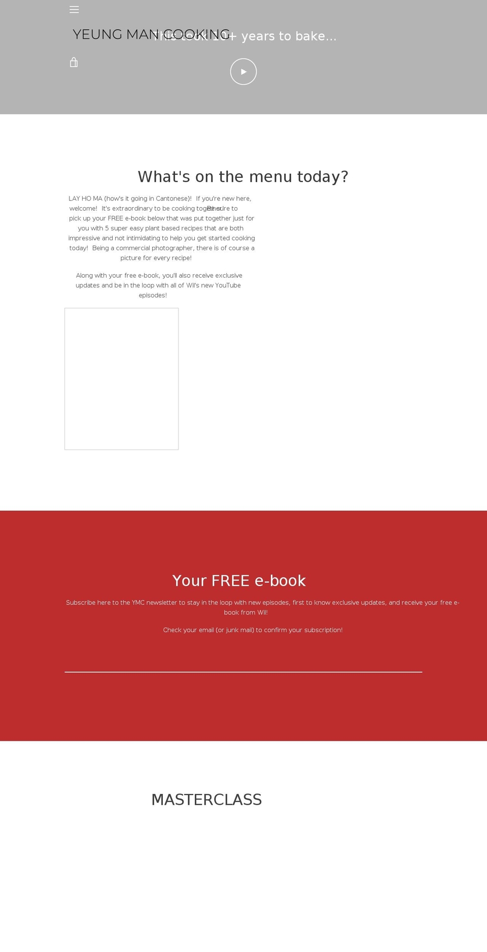 yeungmancooking.com shopify website screenshot