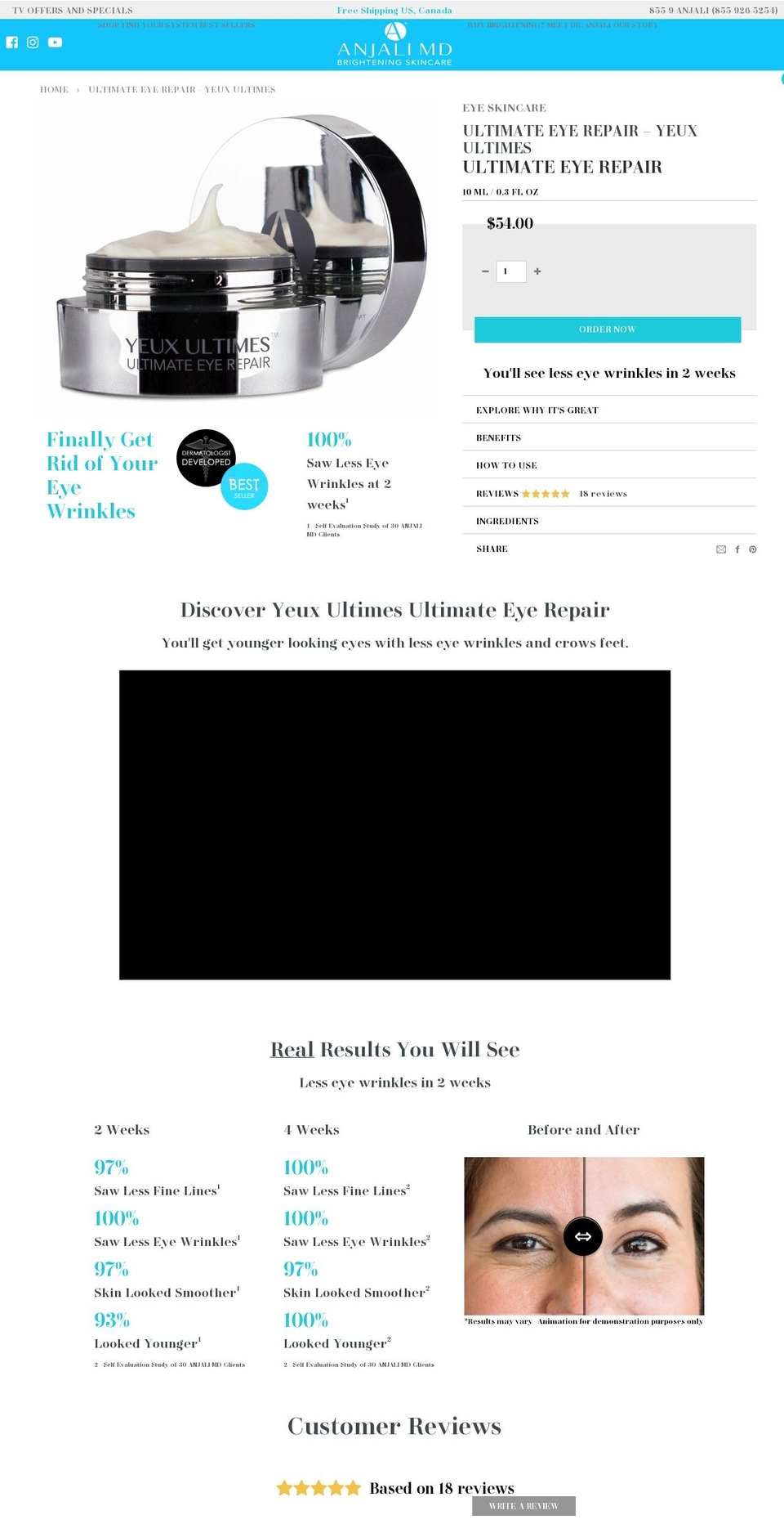 yeuxultimes.com shopify website screenshot