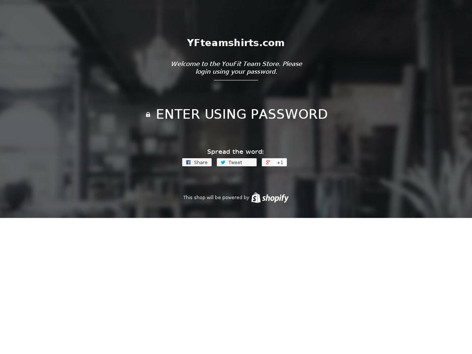 yfstaff.com — Shopify storefront screenshot