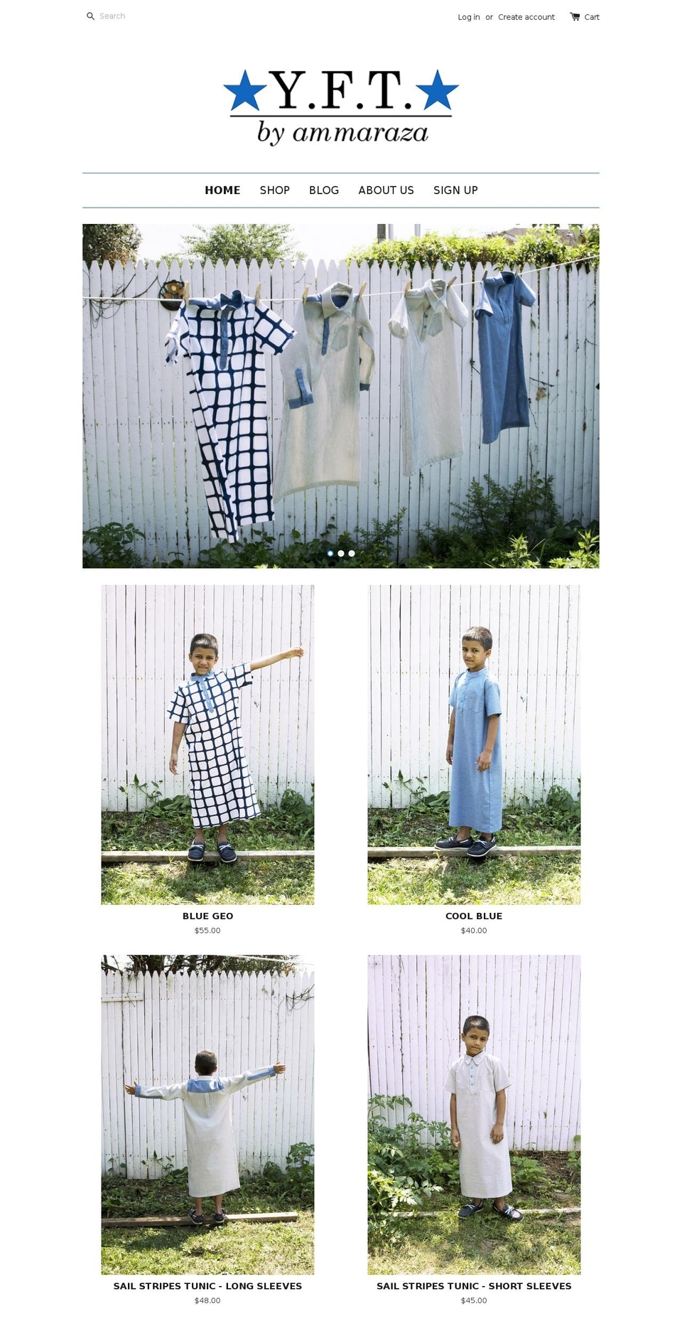 yftbyammaraza.com shopify website screenshot