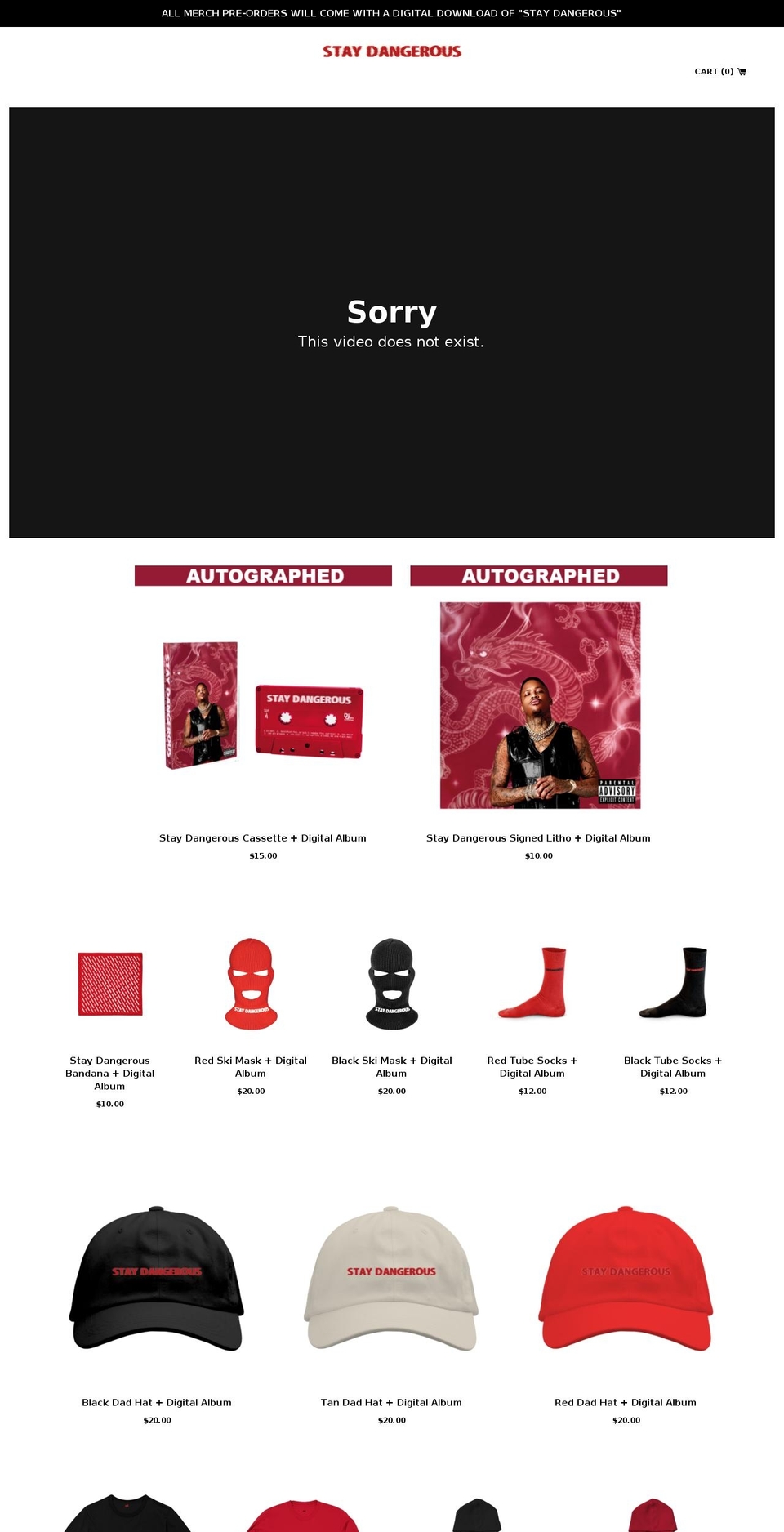 ygredfriday.com — Shopify storefront screenshot