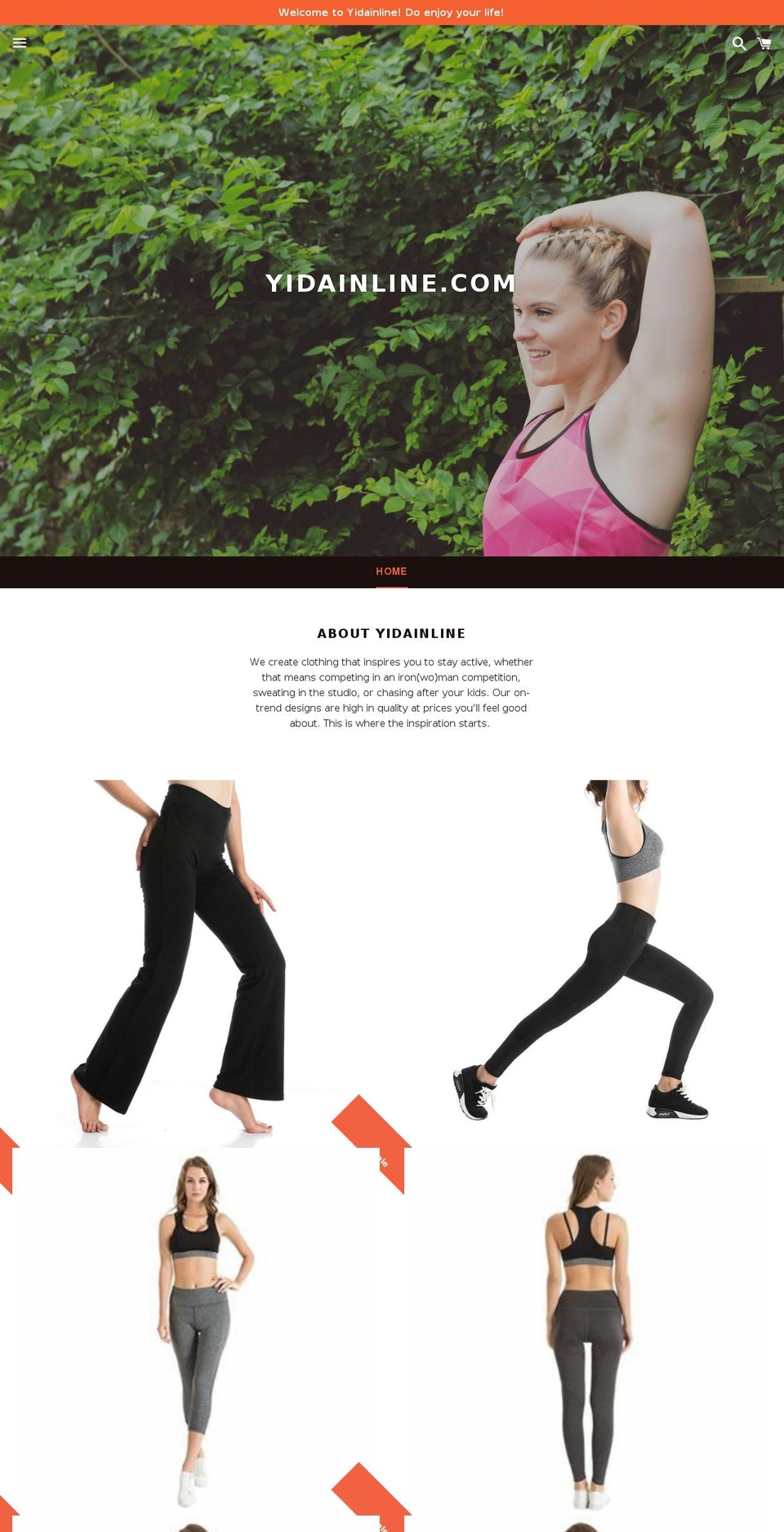 yidainline.com shopify website screenshot