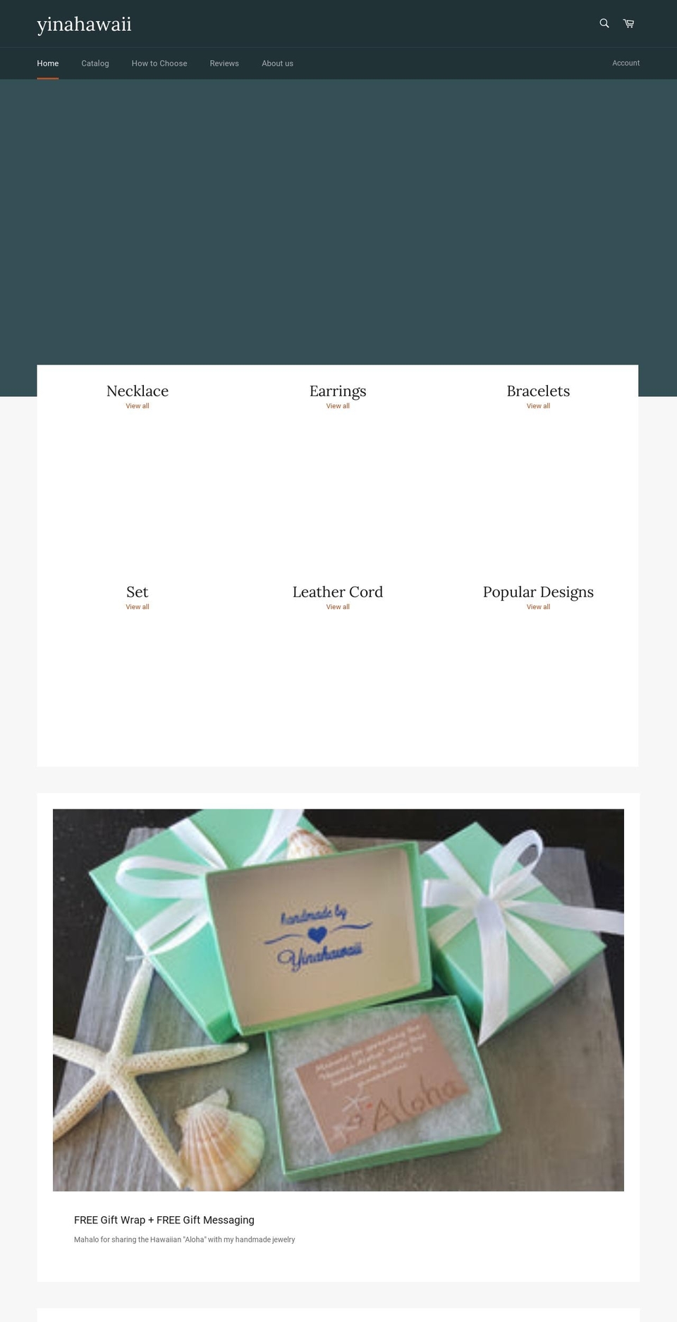 yinahawaii.com — Shopify storefront screenshot