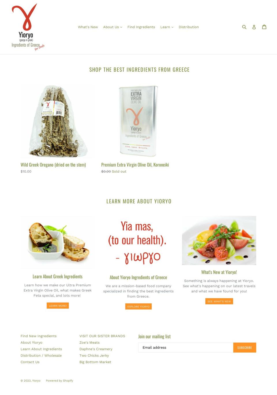 yioryo.com shopify website screenshot