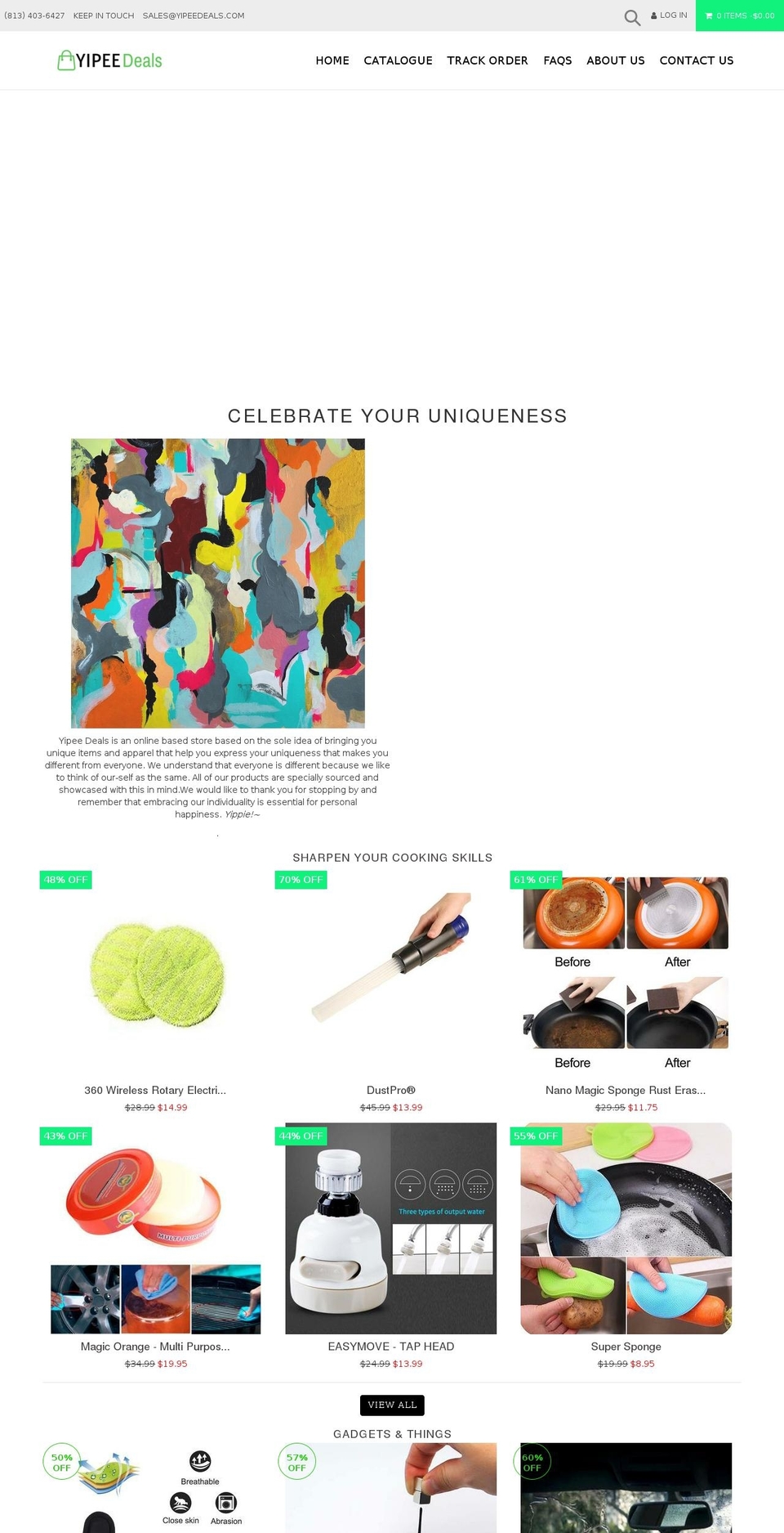 yipeedeals.com — Shopify storefront screenshot