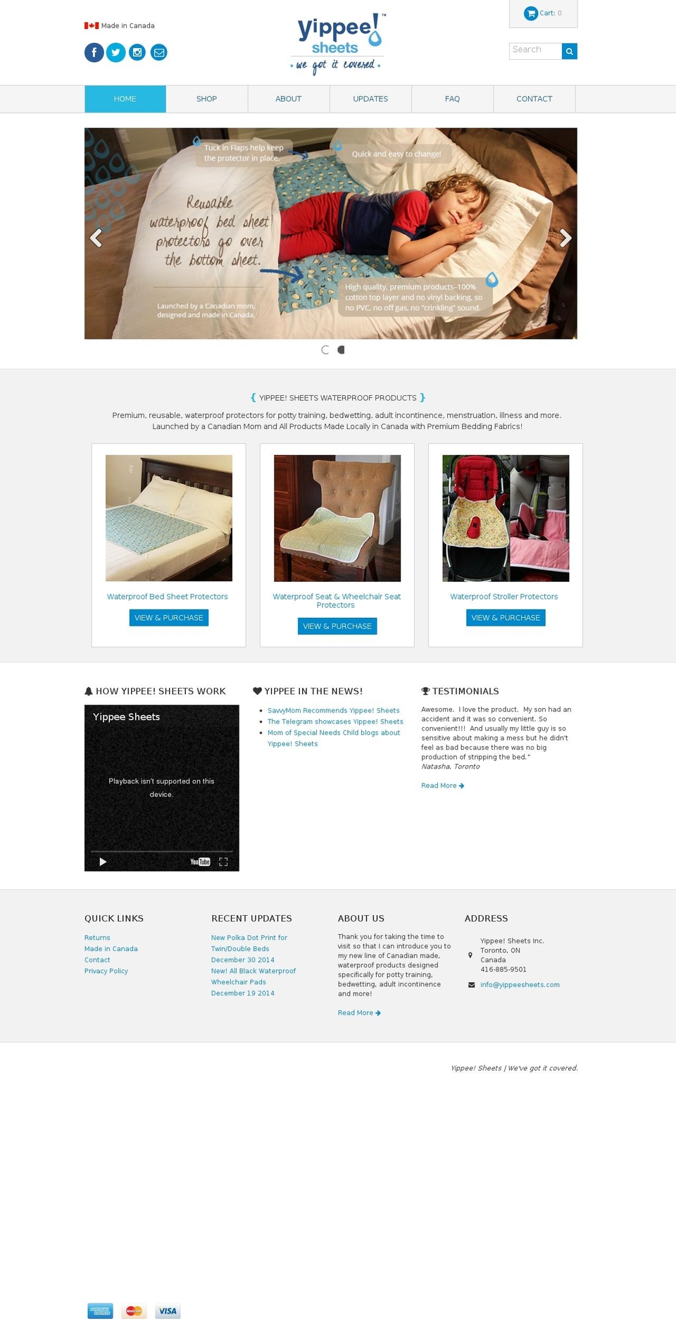yippeesheets.com shopify website screenshot
