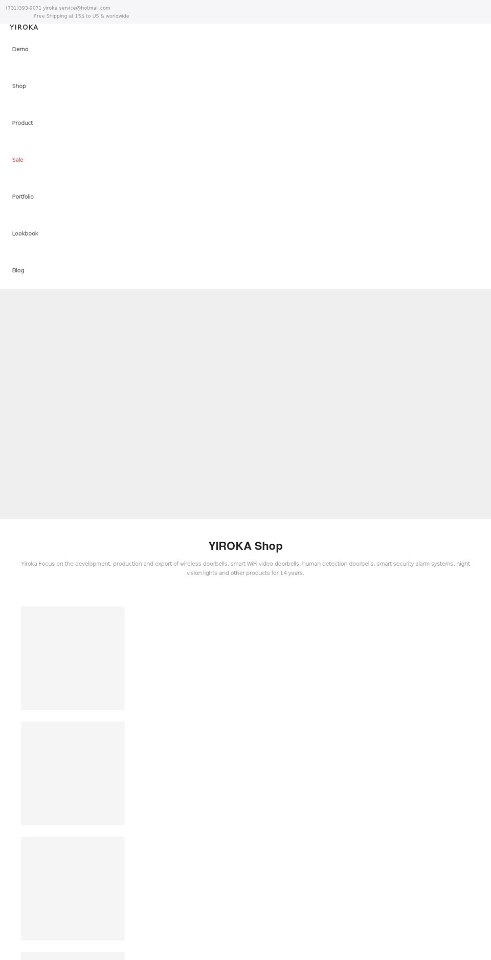 Andy Shopify theme site example yirrr.com