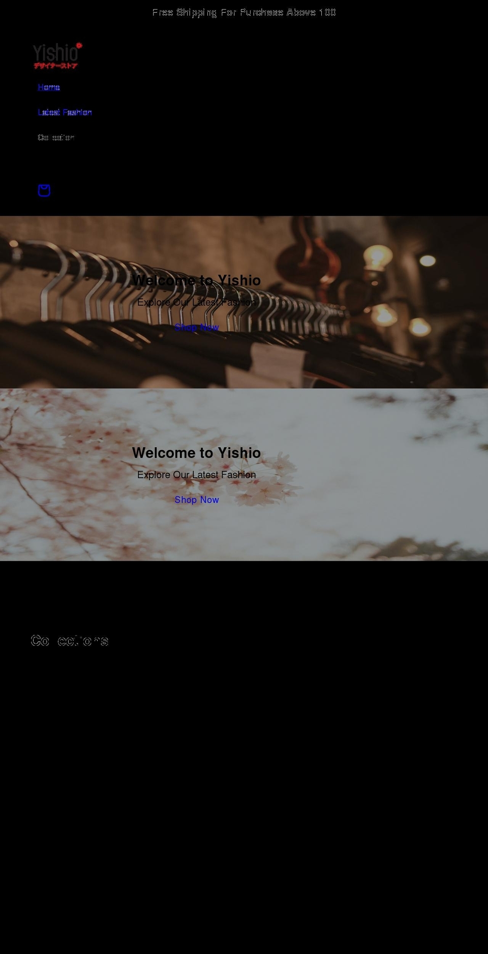 yishiio.com shopify website screenshot