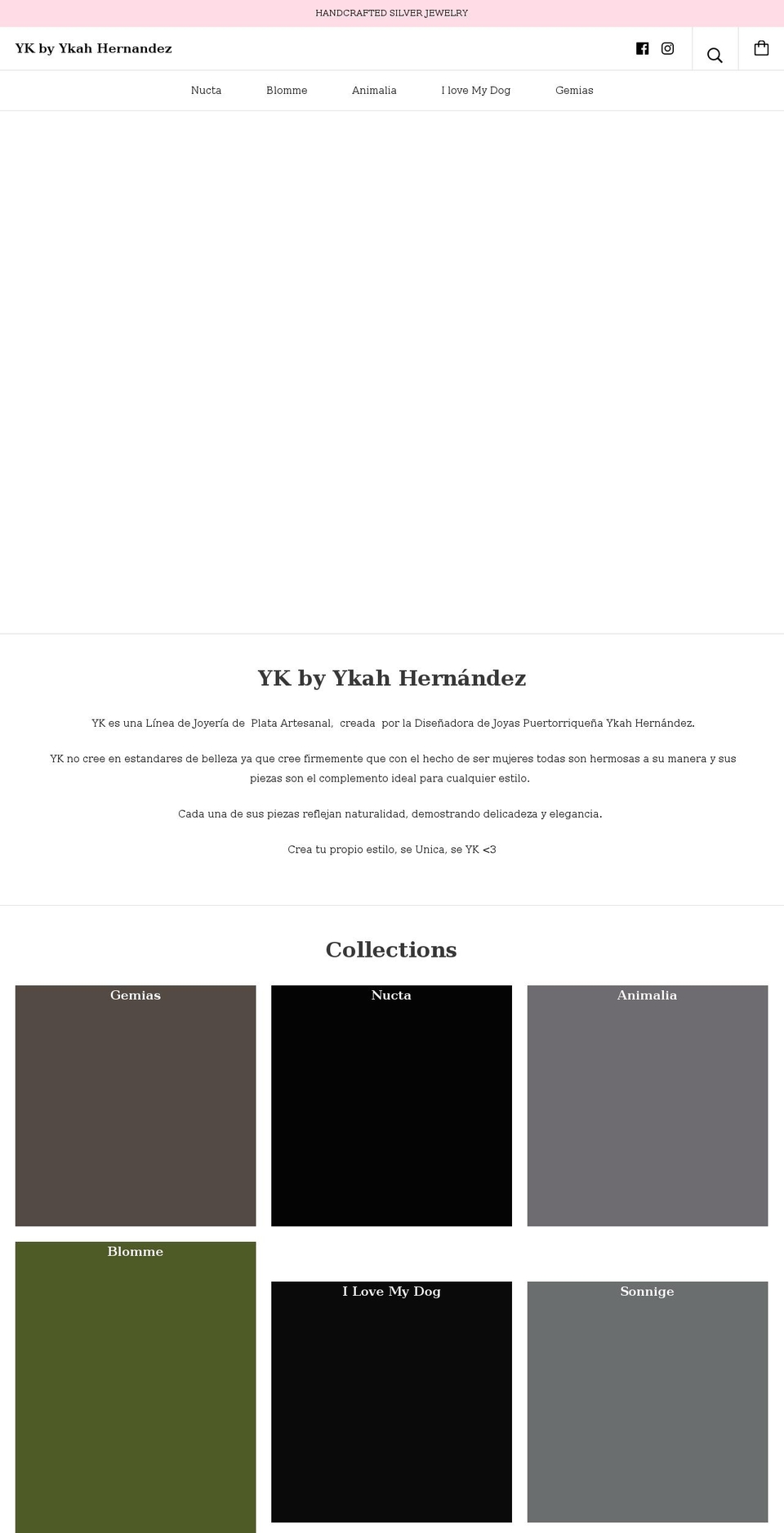 ykahhernandez.com shopify website screenshot