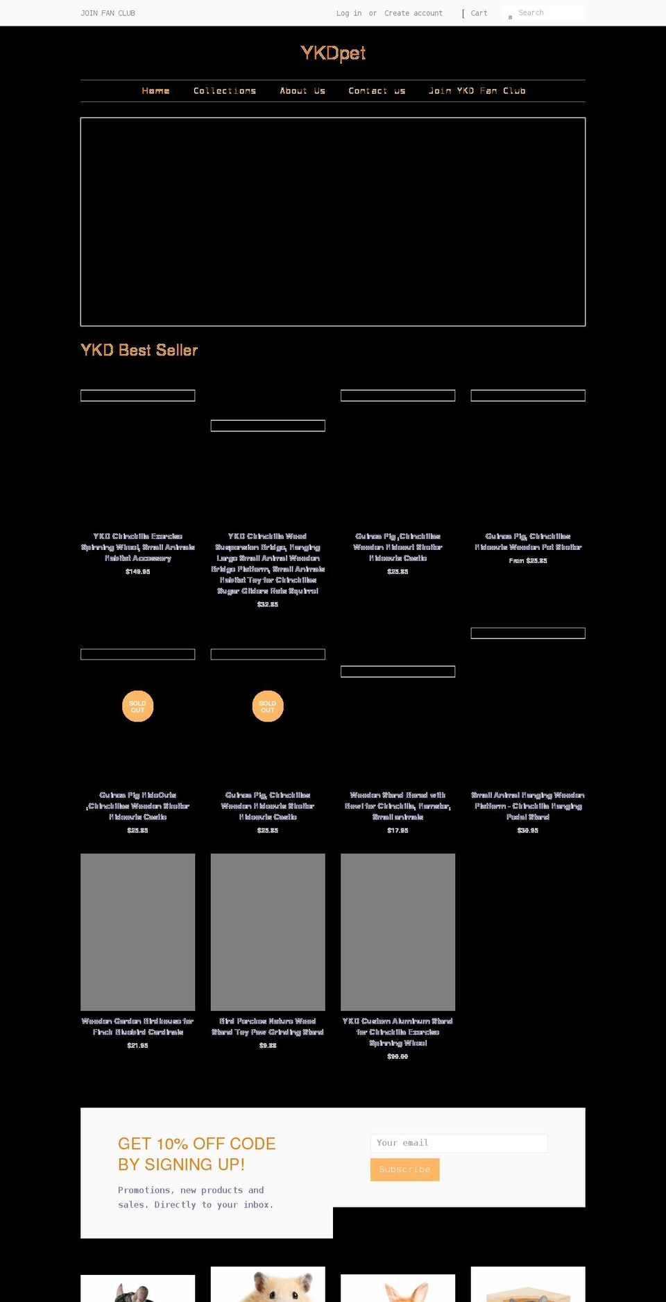 ykdpet.com shopify website screenshot