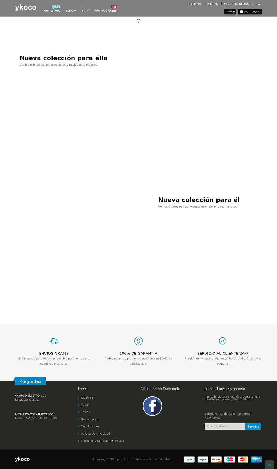ykoco.com — Shopify storefront screenshot