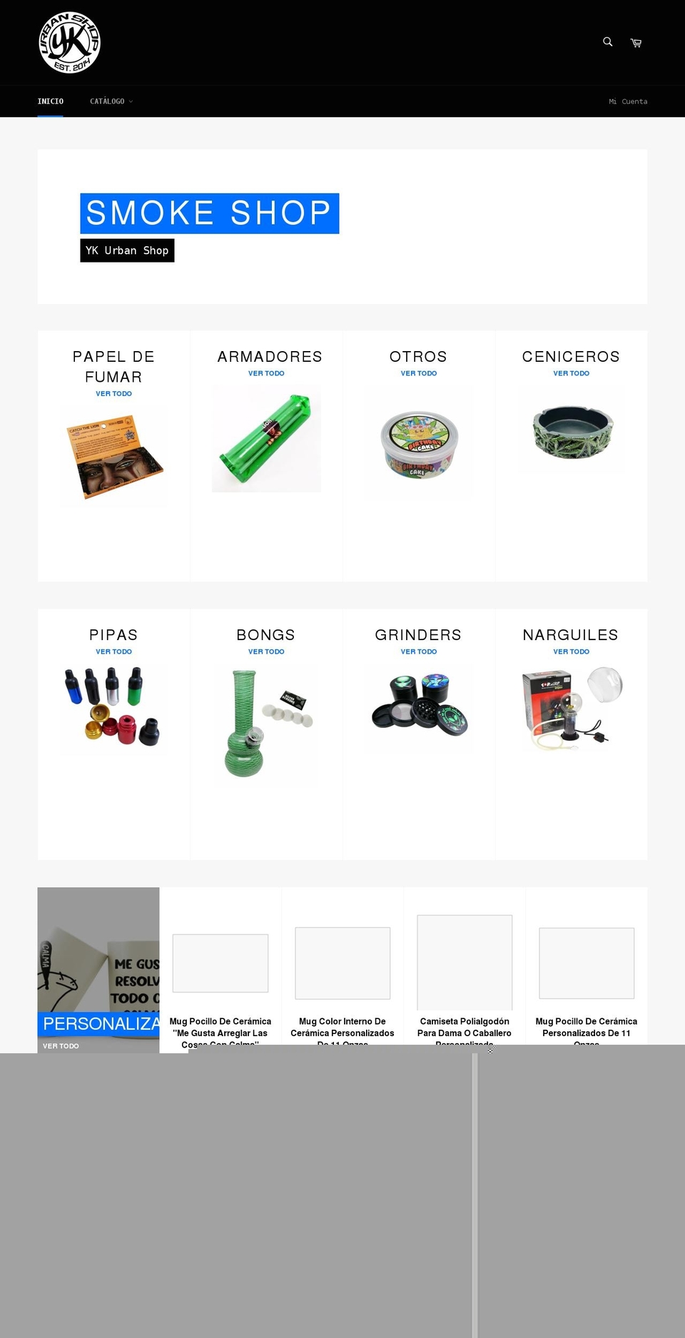 ykurbanshop.com shopify website screenshot