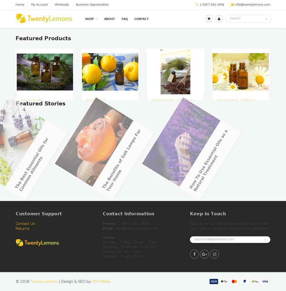 ylcalgary.com — Shopify storefront screenshot