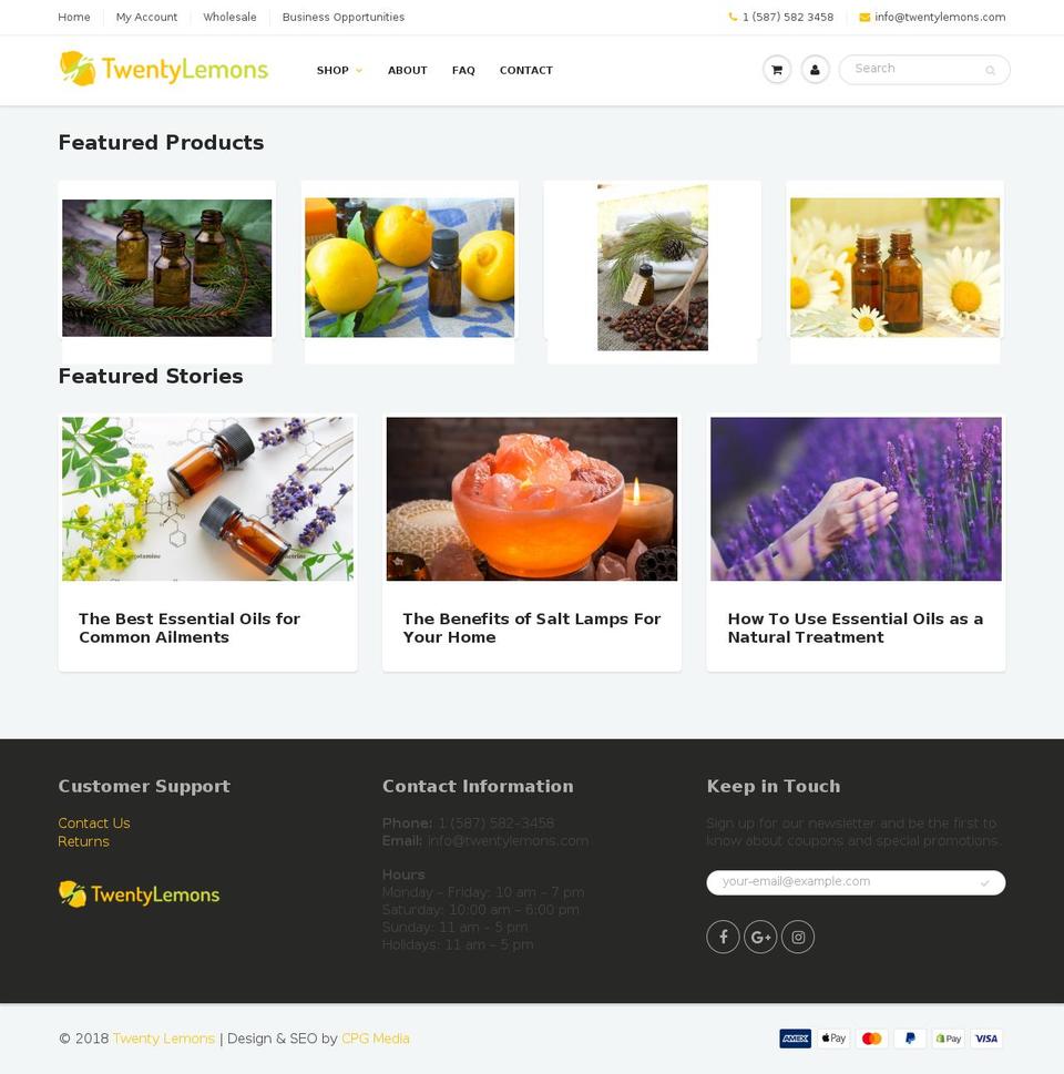 ylcanada.com — Shopify storefront screenshot