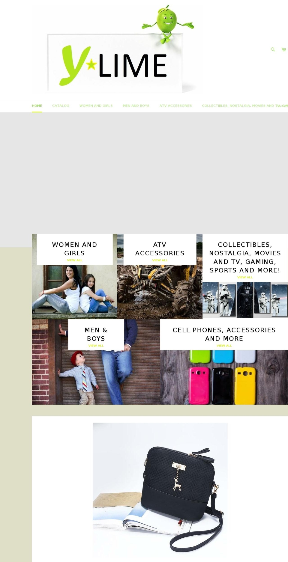 ylimeshop.com — Shopify storefront screenshot