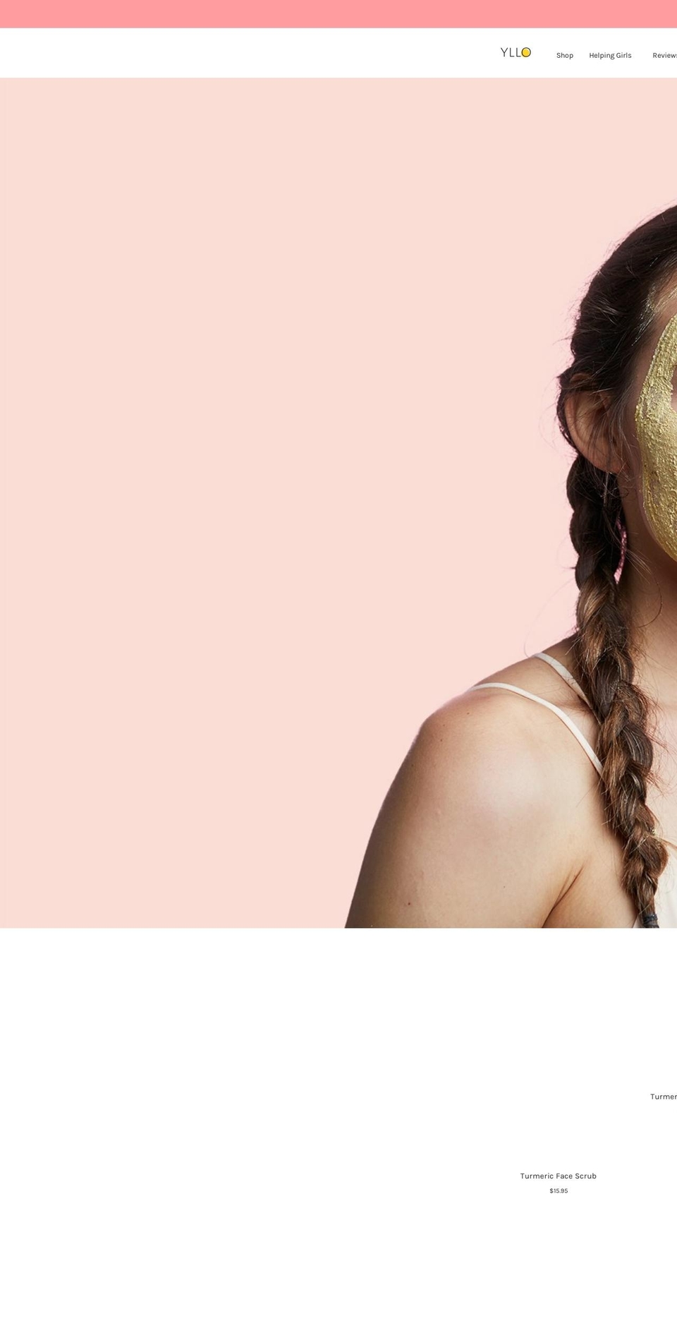 yllobeauty.com shopify website screenshot
