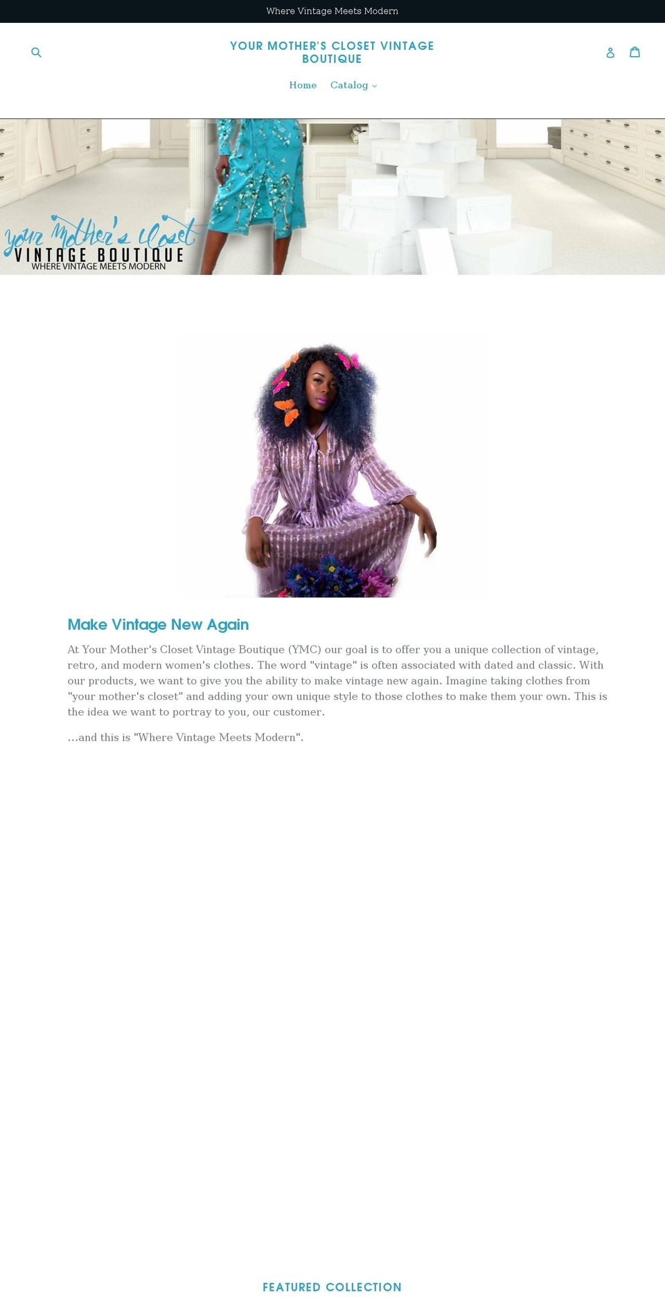 ymcvintage.com — Shopify storefront screenshot