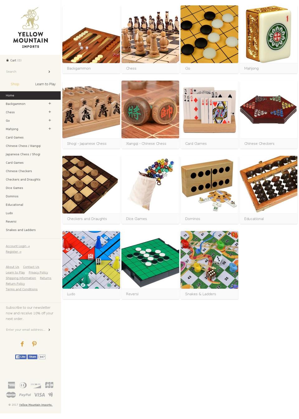 ymimports.com shopify website screenshot