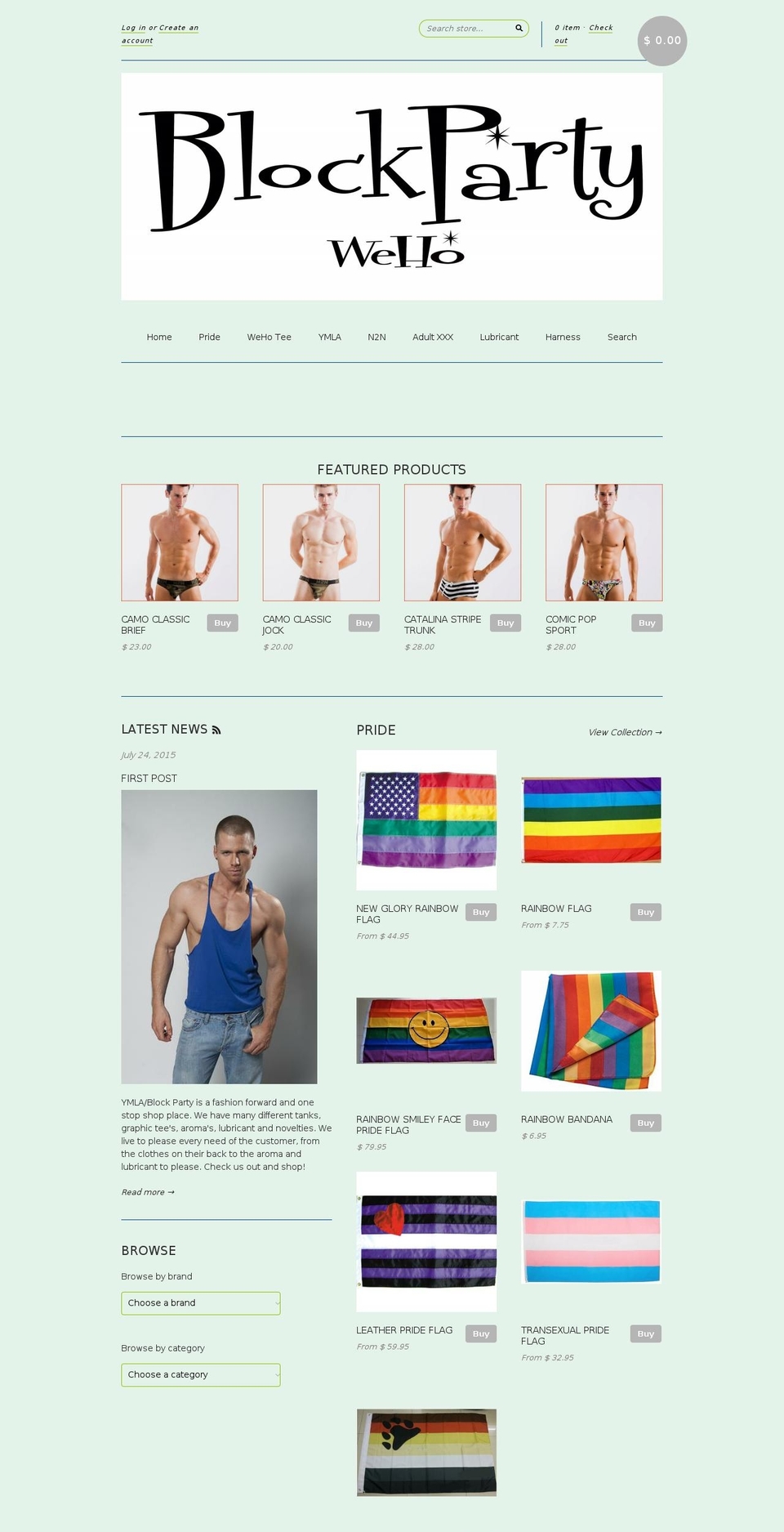 ymla.com shopify website screenshot