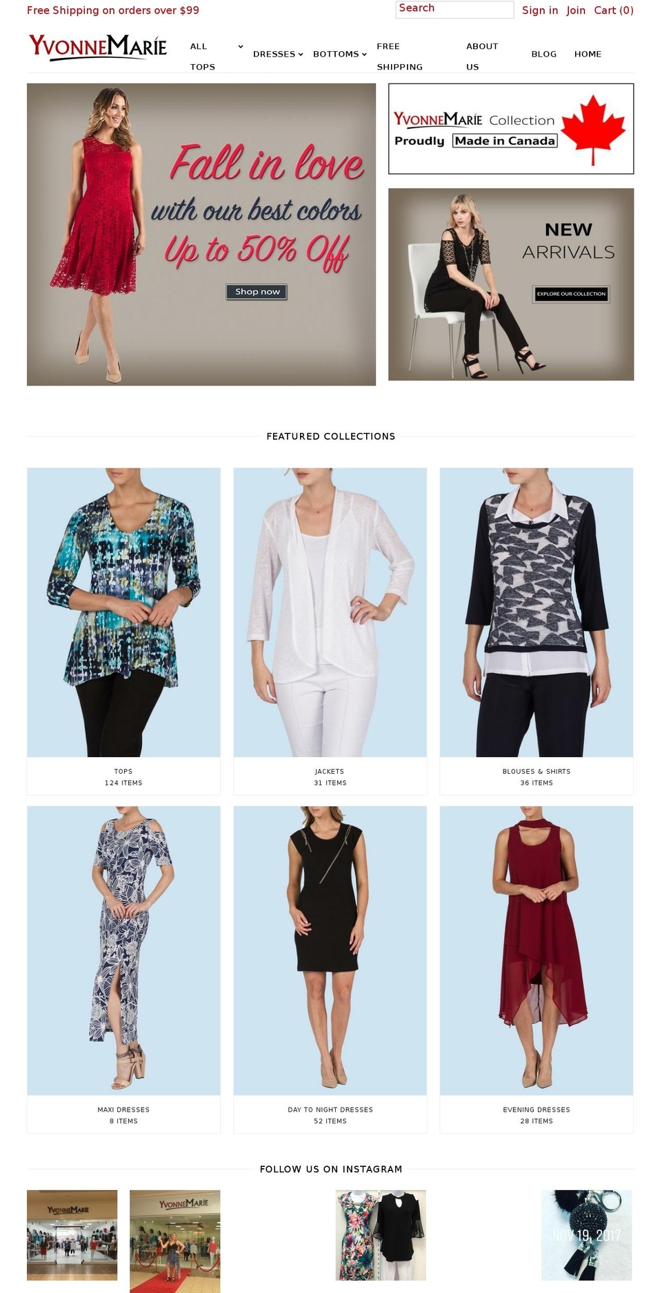 ymstyle.com shopify website screenshot