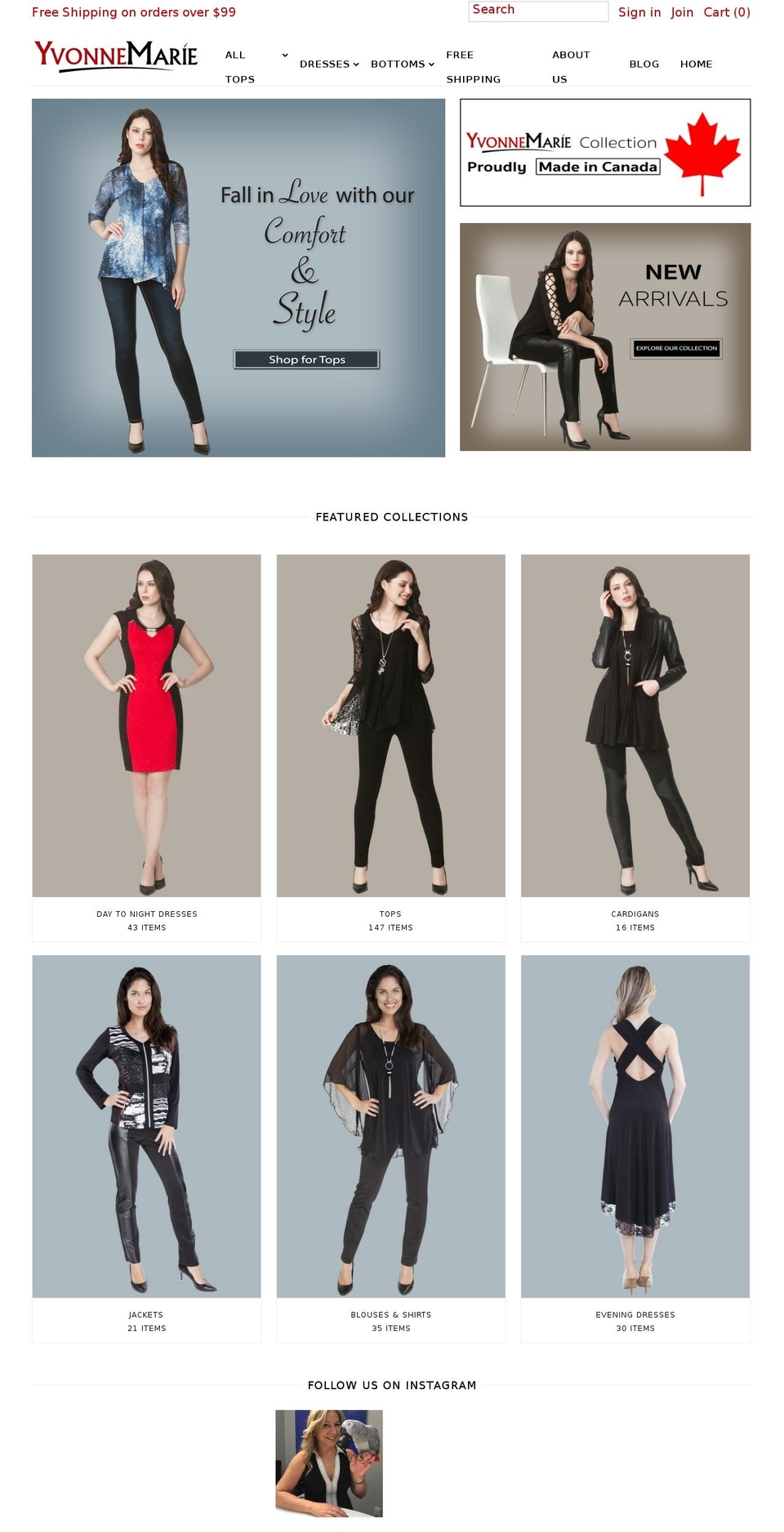 ymstyles.com shopify website screenshot