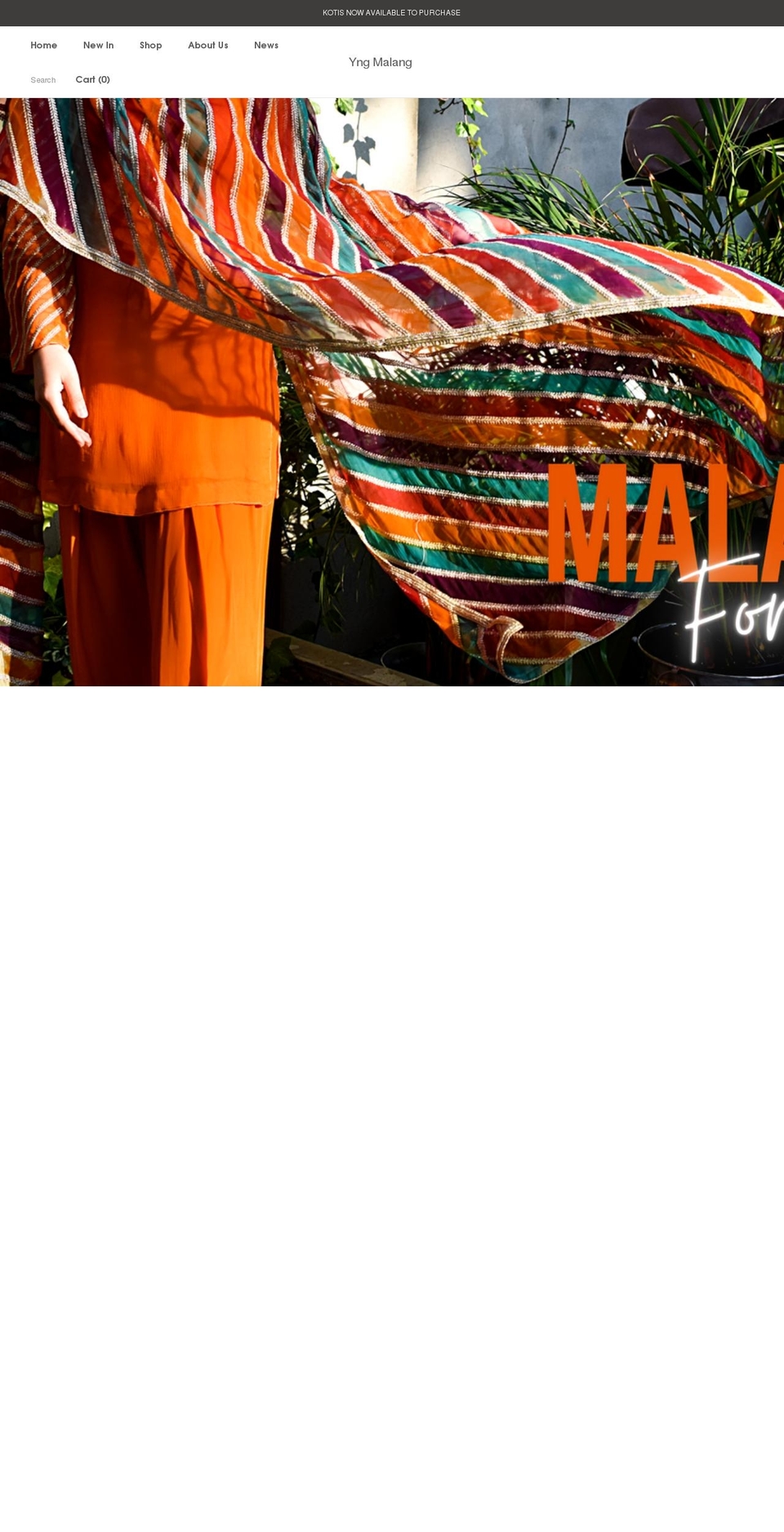 yngmalang.com shopify website screenshot