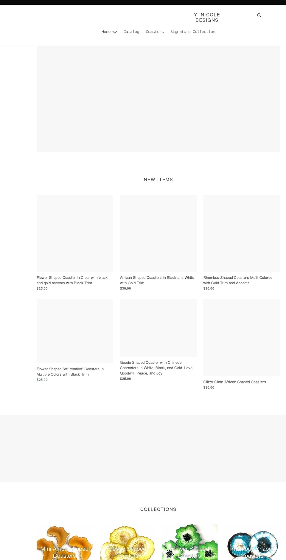 ynicoledesigns.com shopify website screenshot