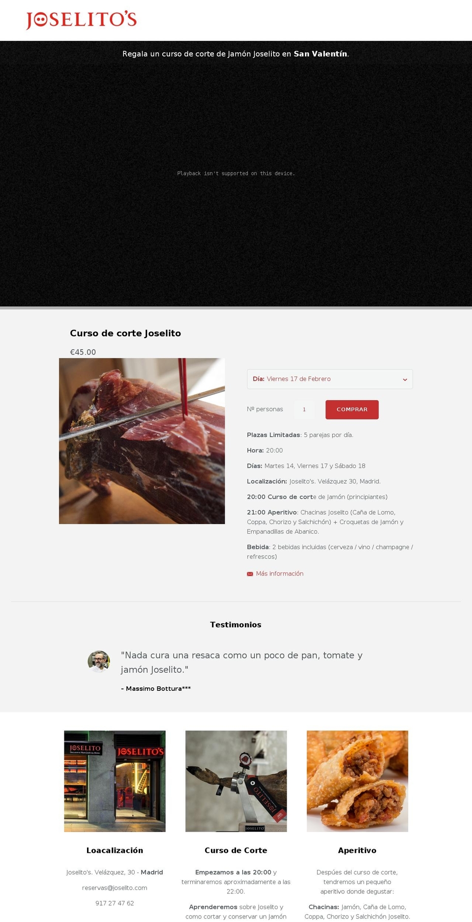 yocortojoselito.com shopify website screenshot