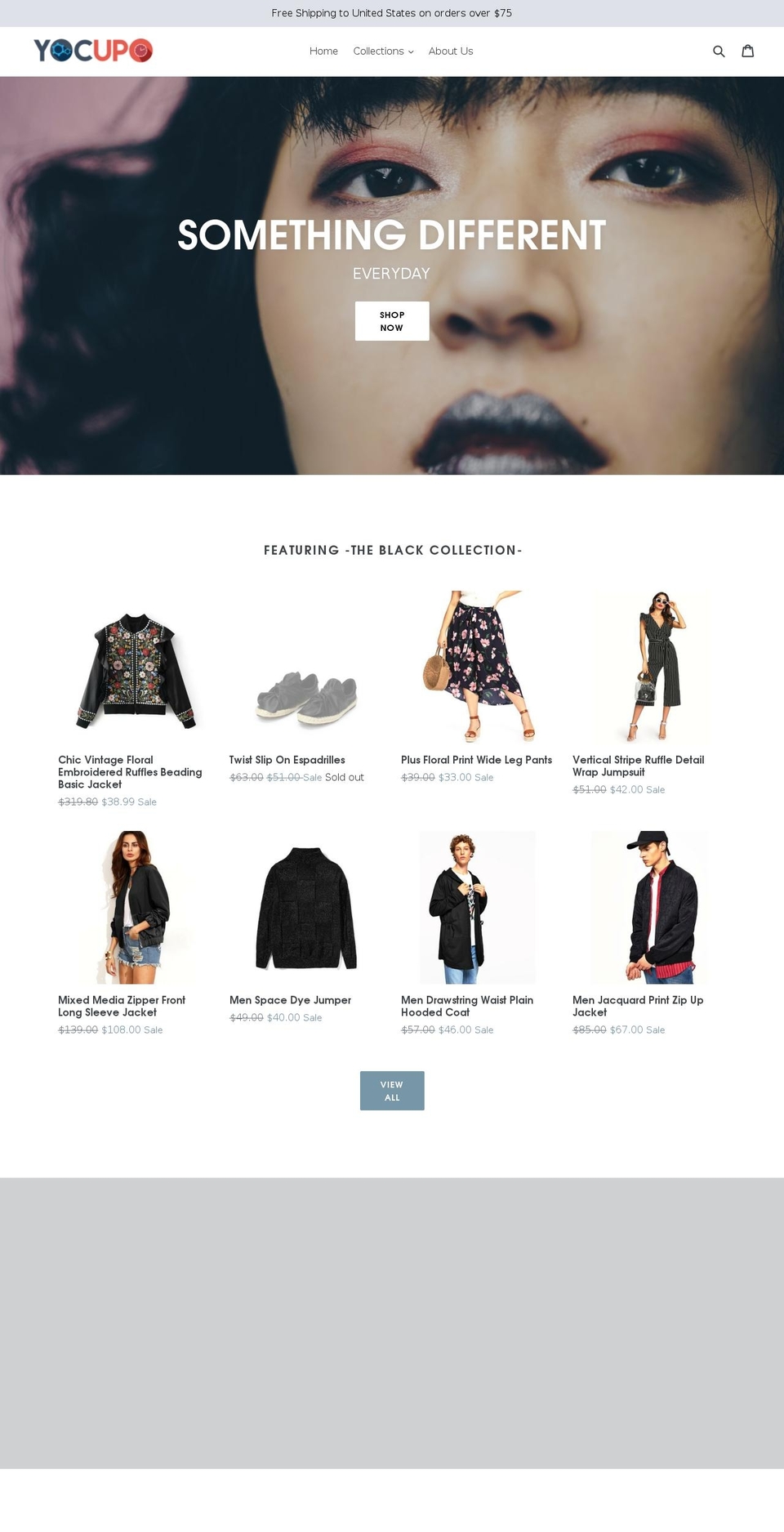 yocupo.com — Shopify storefront screenshot