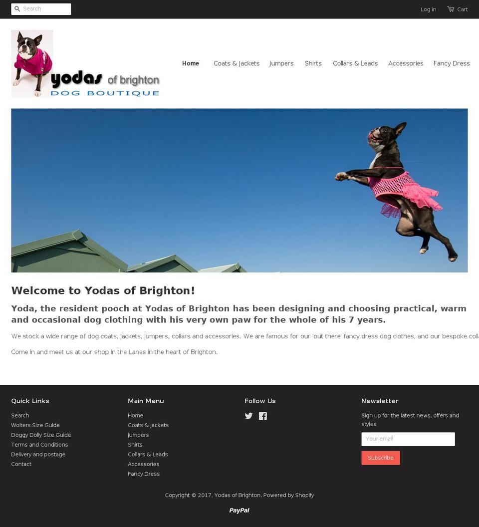 yodasofbrighton.com shopify website screenshot