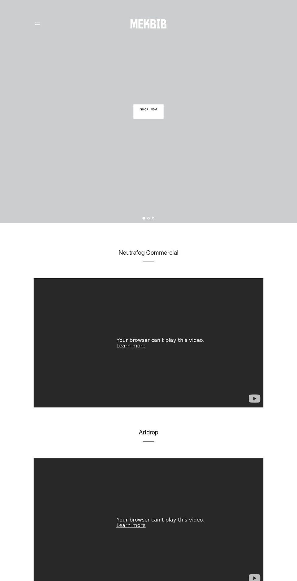 yoelmekbib.com shopify website screenshot