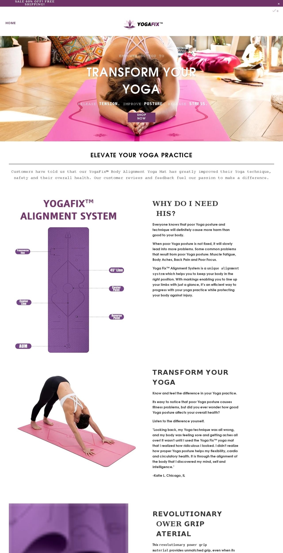 yoga-havens.myshopify.com shopify website screenshot