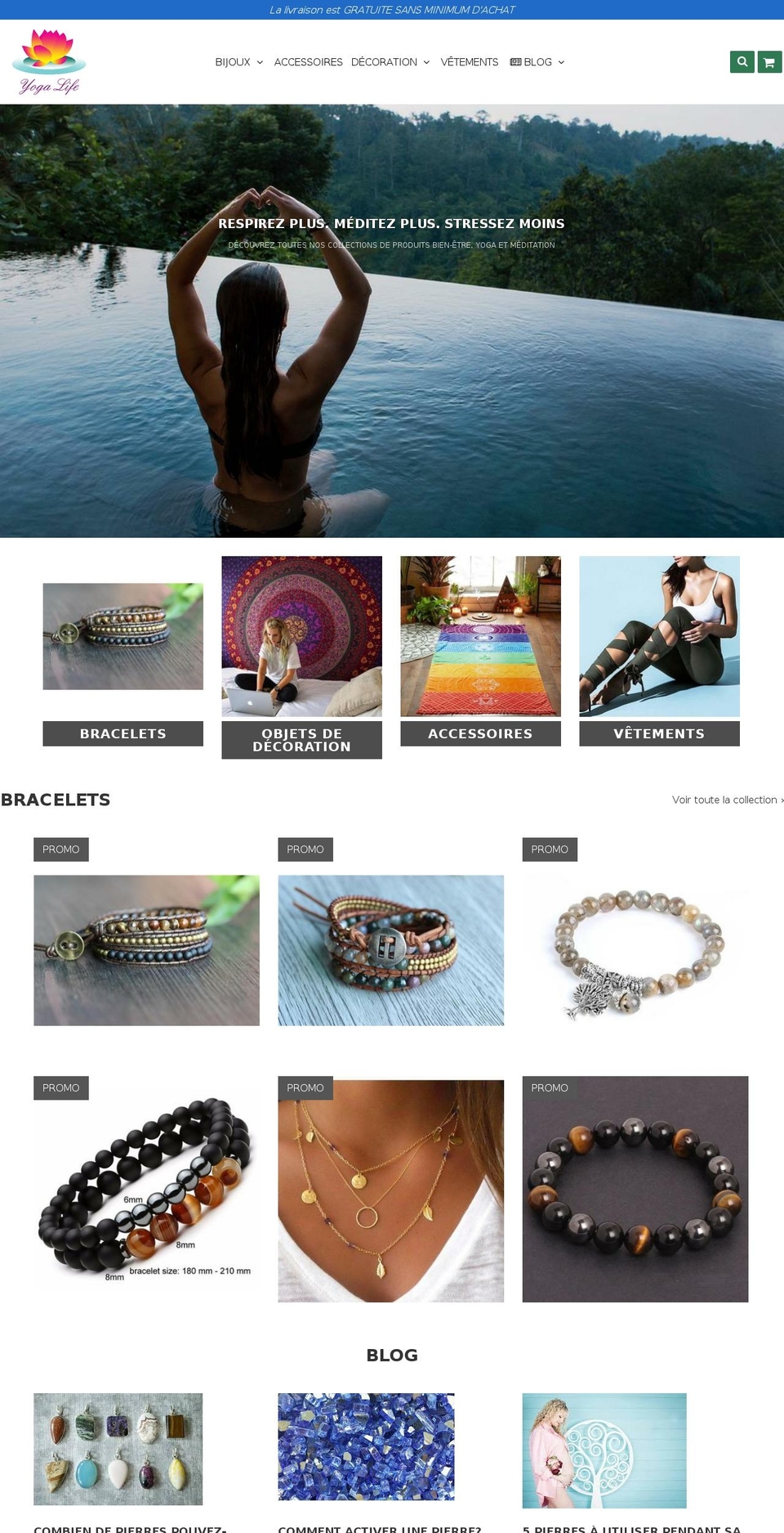 speedfly-1-10 Shopify theme site example yoga-life.fr