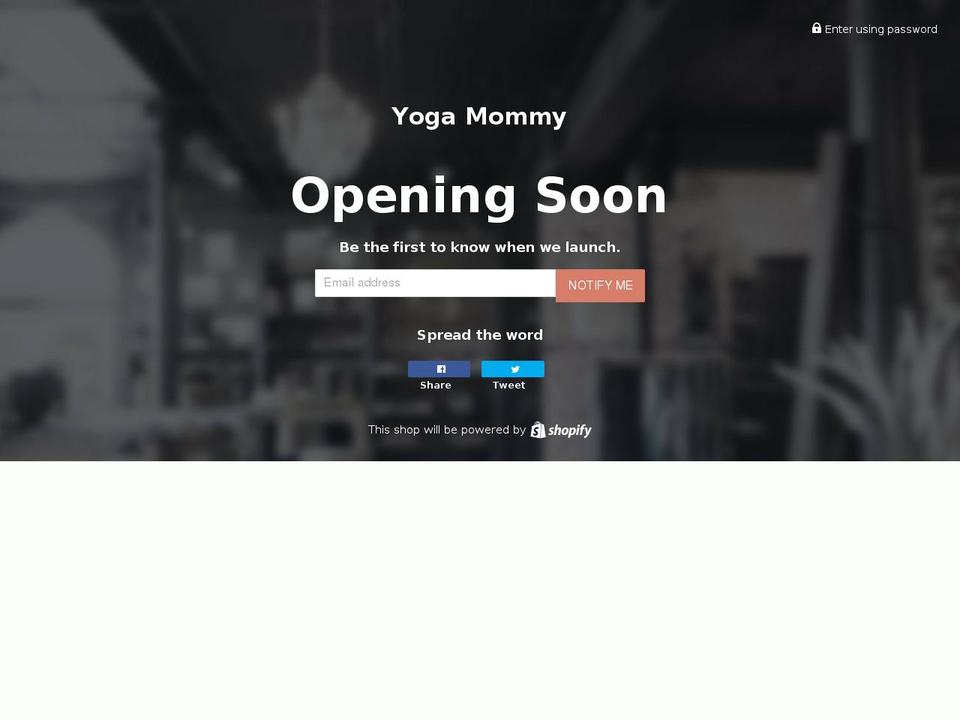 yoga-mommy.com — Shopify storefront screenshot