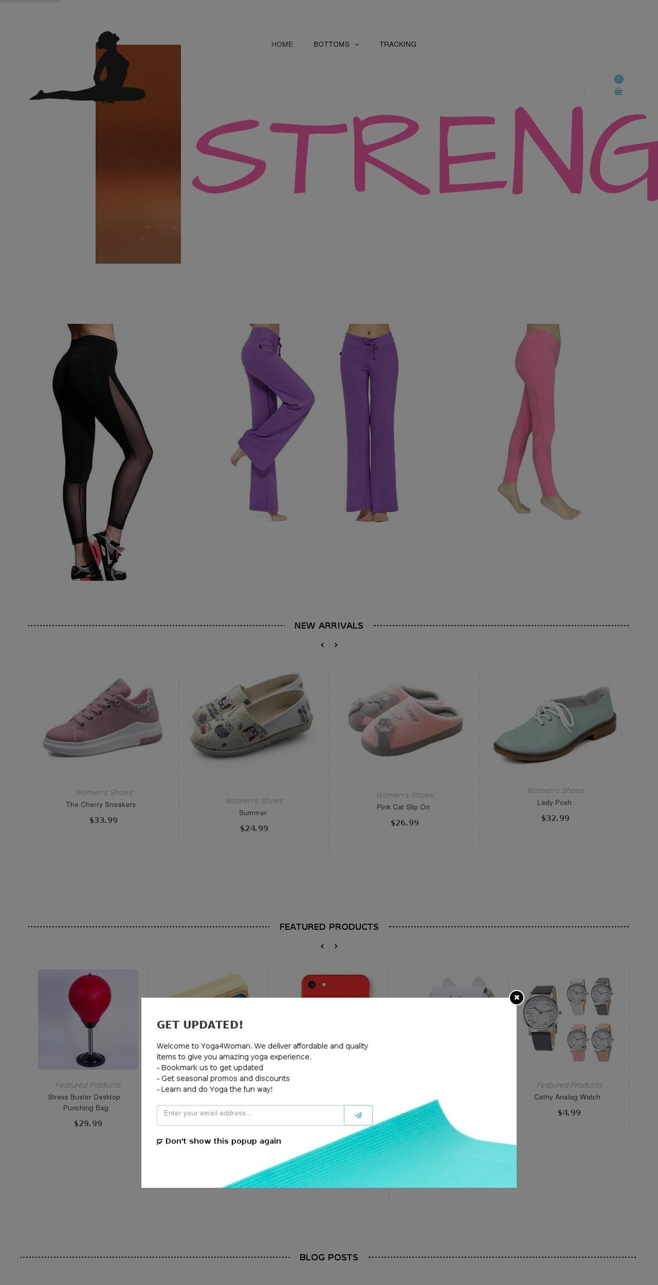 yoga4woman.com — Shopify storefront screenshot