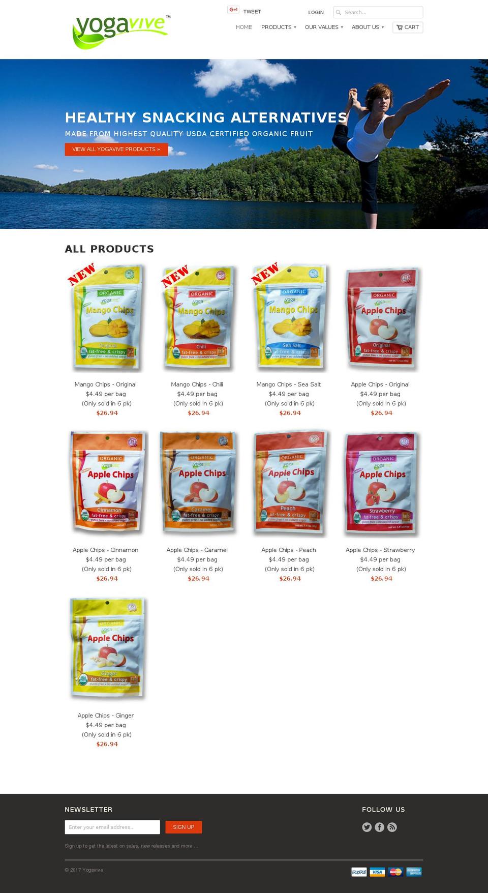 yogachip.com shopify website screenshot
