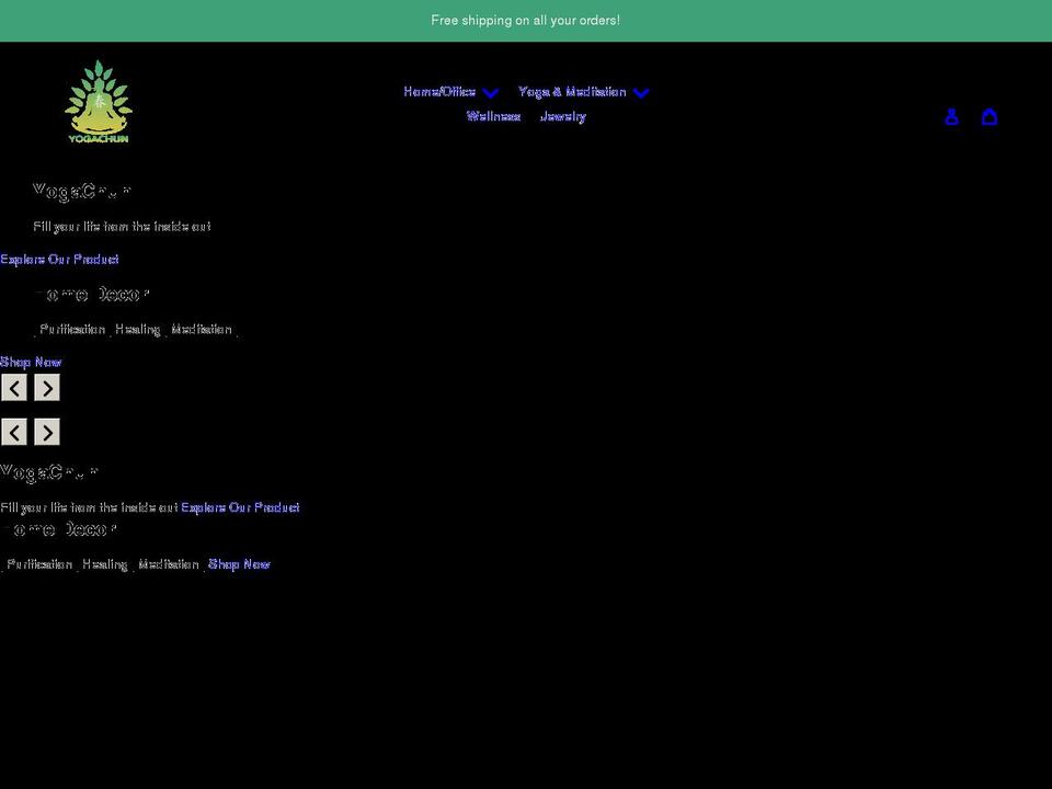 yogachun.com shopify website screenshot