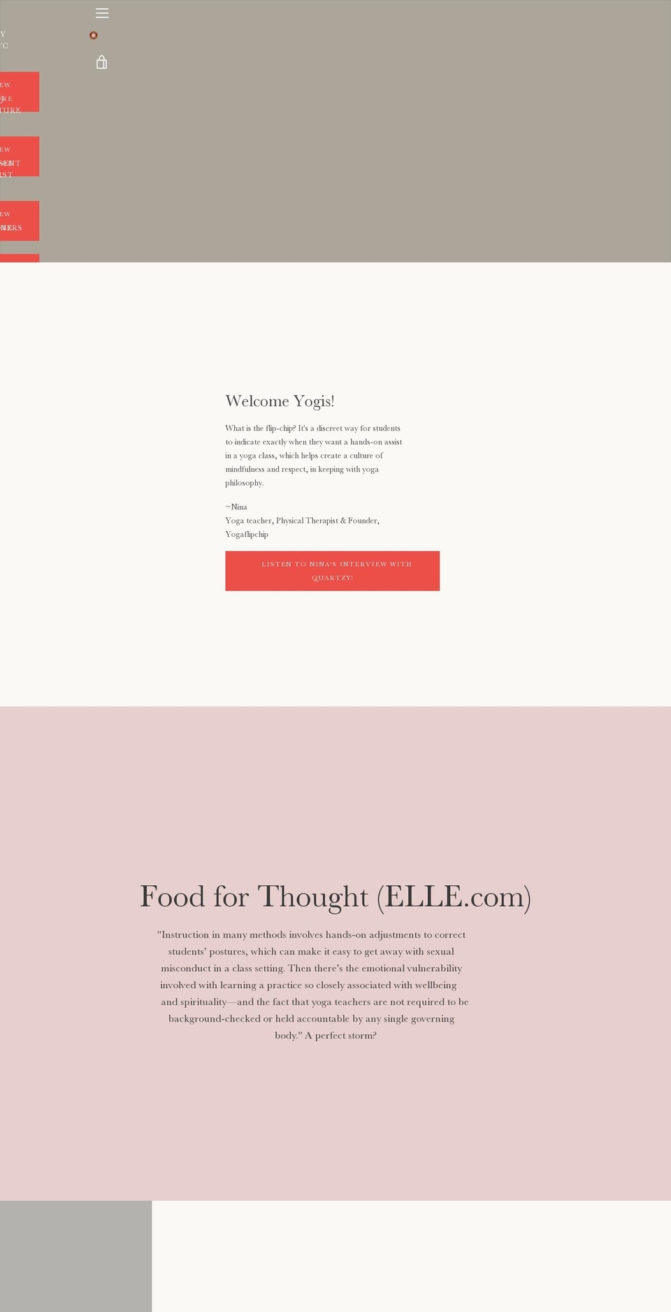 yogacoasters.com — Shopify storefront screenshot