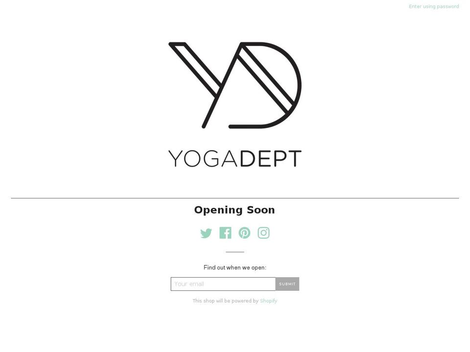yogadept.com shopify website screenshot