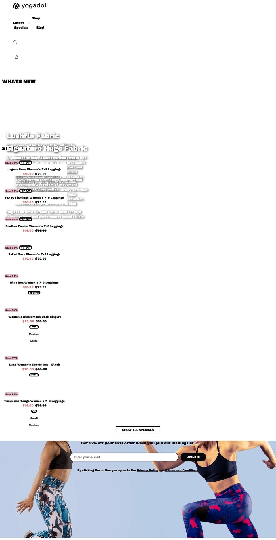 yogadoll.com.au shopify website screenshot